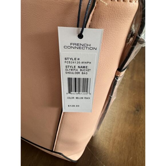 French Connection Shoulder Bag Womens Mellow Peach Olympia Bucket FCS24126-MWPH - Picture 7 of 7
